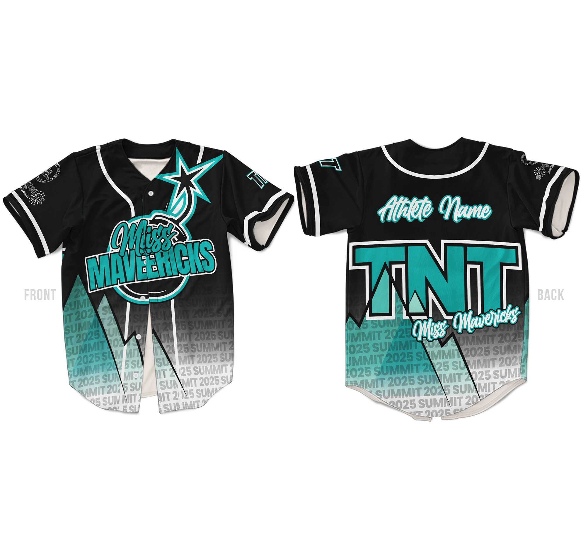 Custom baseball jersey Australian cheer and dance supplier TLC Spirit Wear