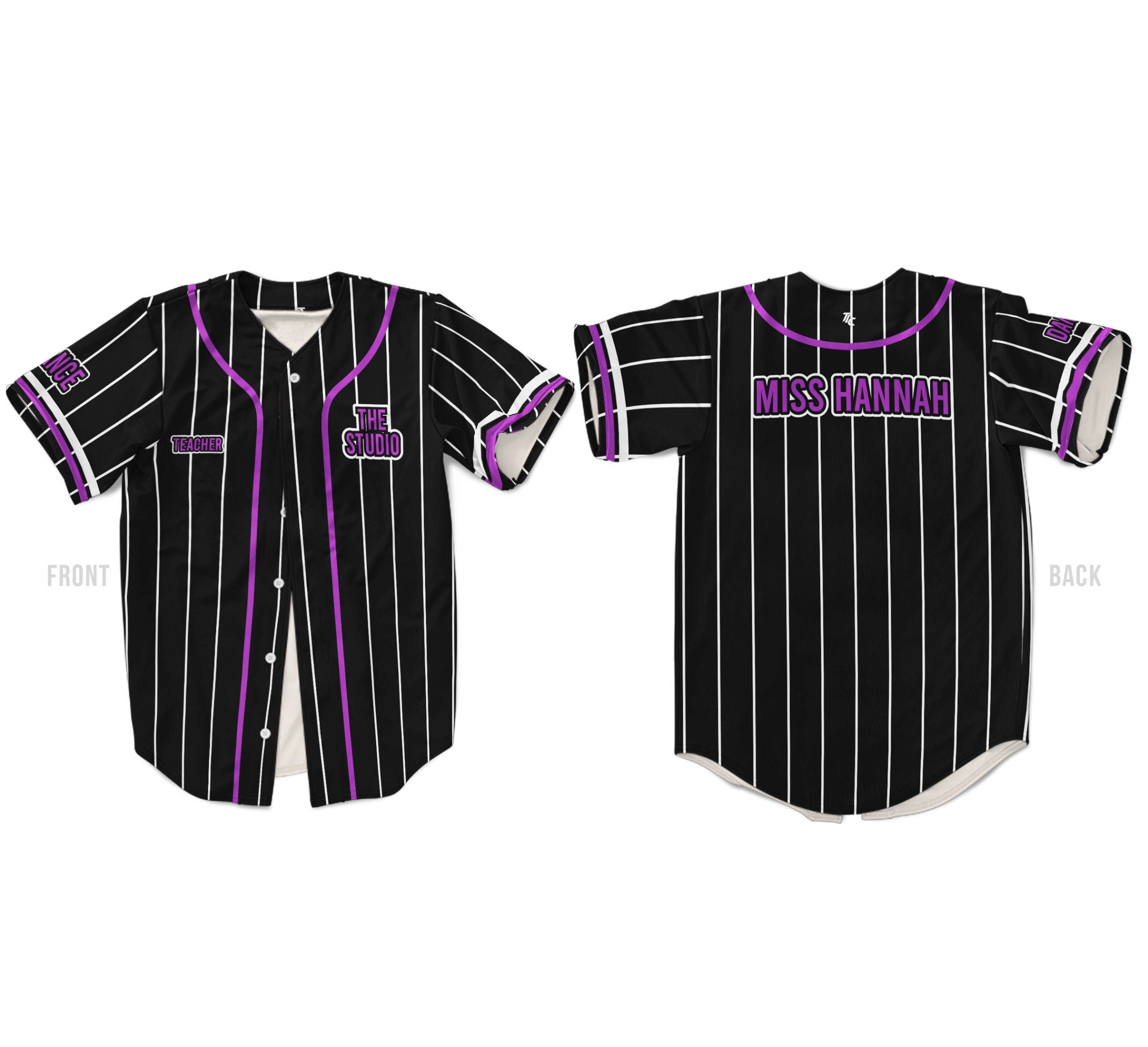 Custom baseball jersey Australian cheer and dance supplier TLC Spirit Wear
