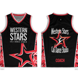 Basketball Singlet – Wester Stars Cali Dance Studio
