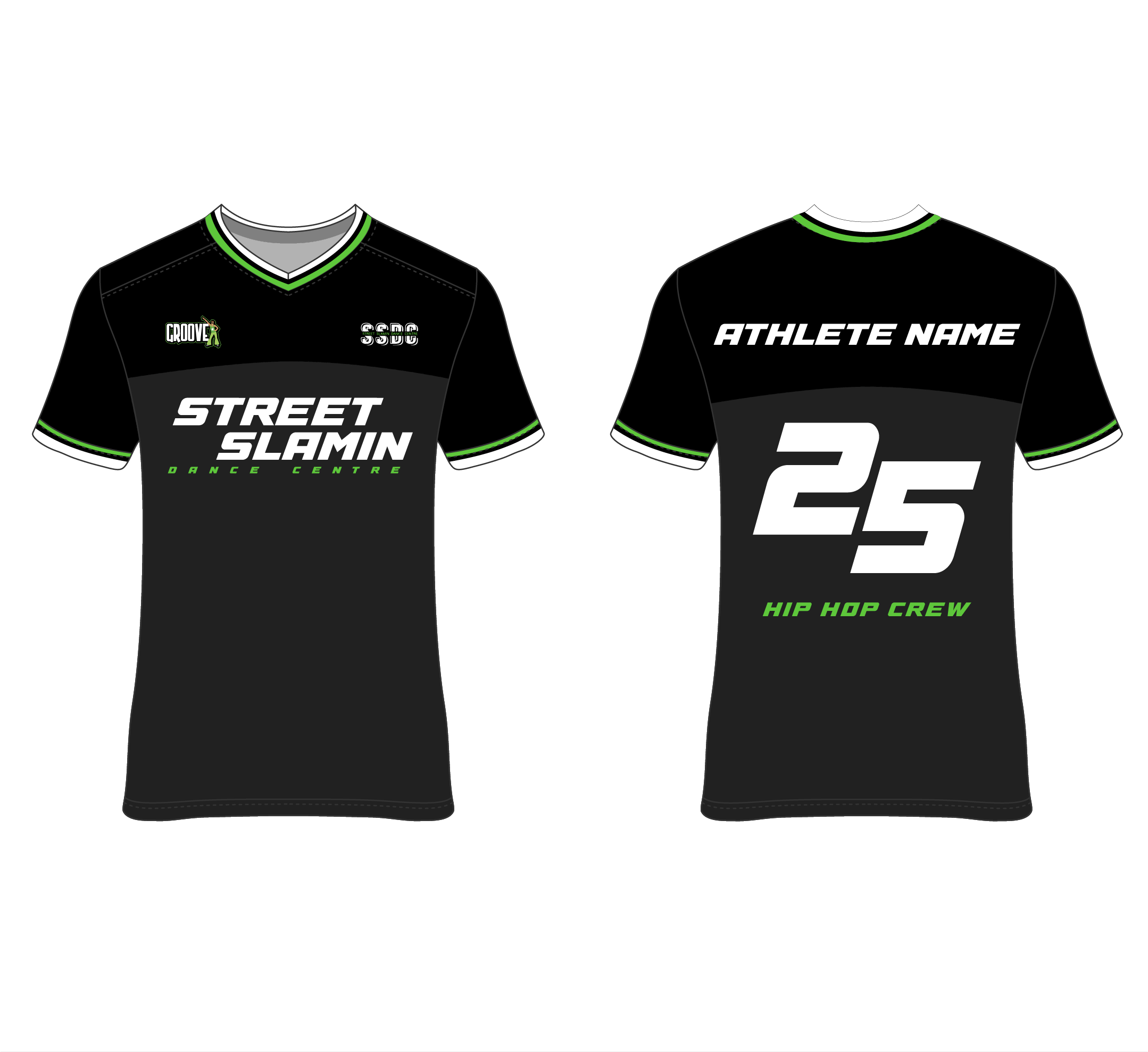 Custom jersey tee's Australian cheer and dance supplier TLC Spirit Wear