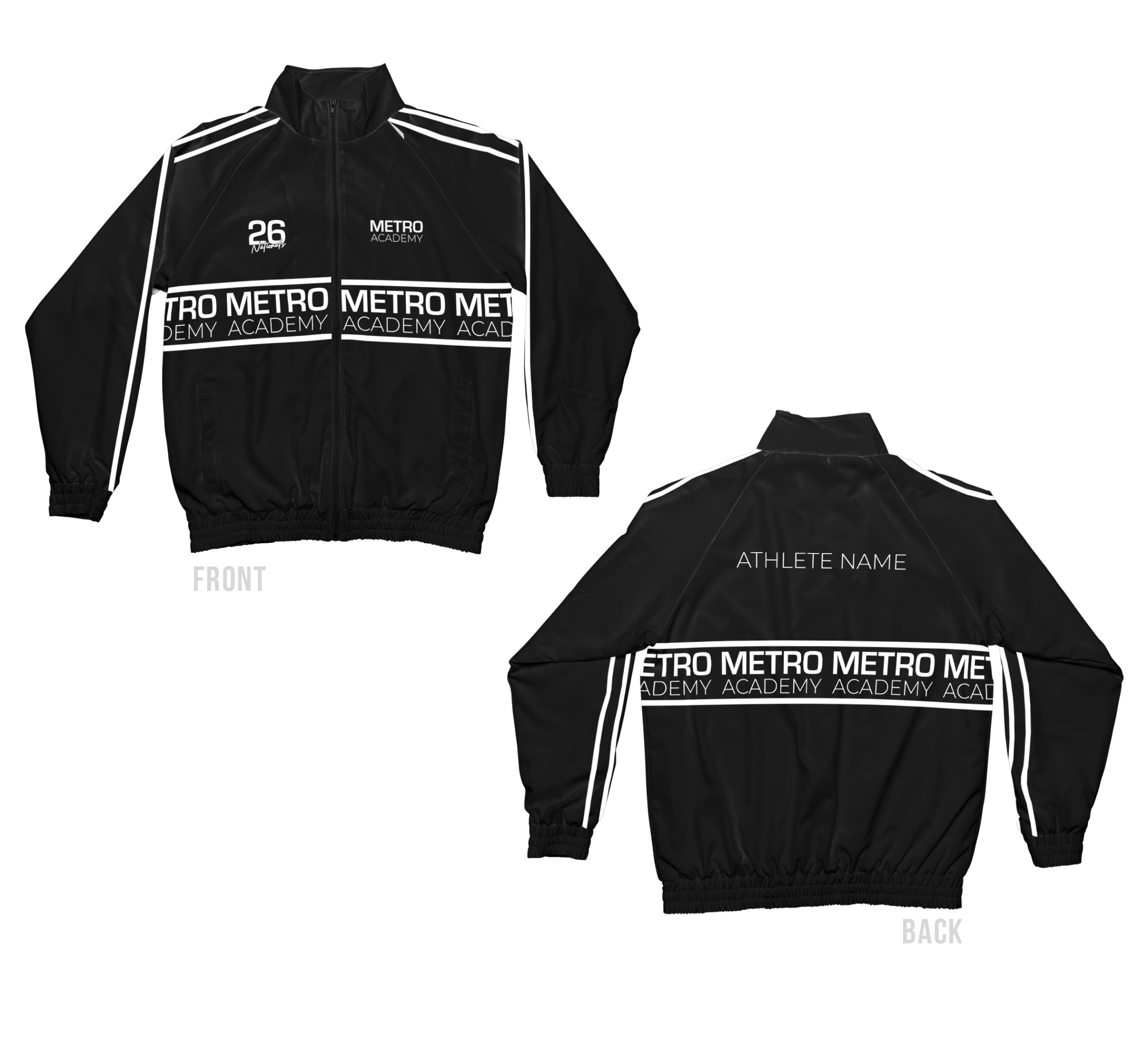 Custom cheerleading and dance apparel Australia TLC Spirit Wear sublimation windbreaker jacket