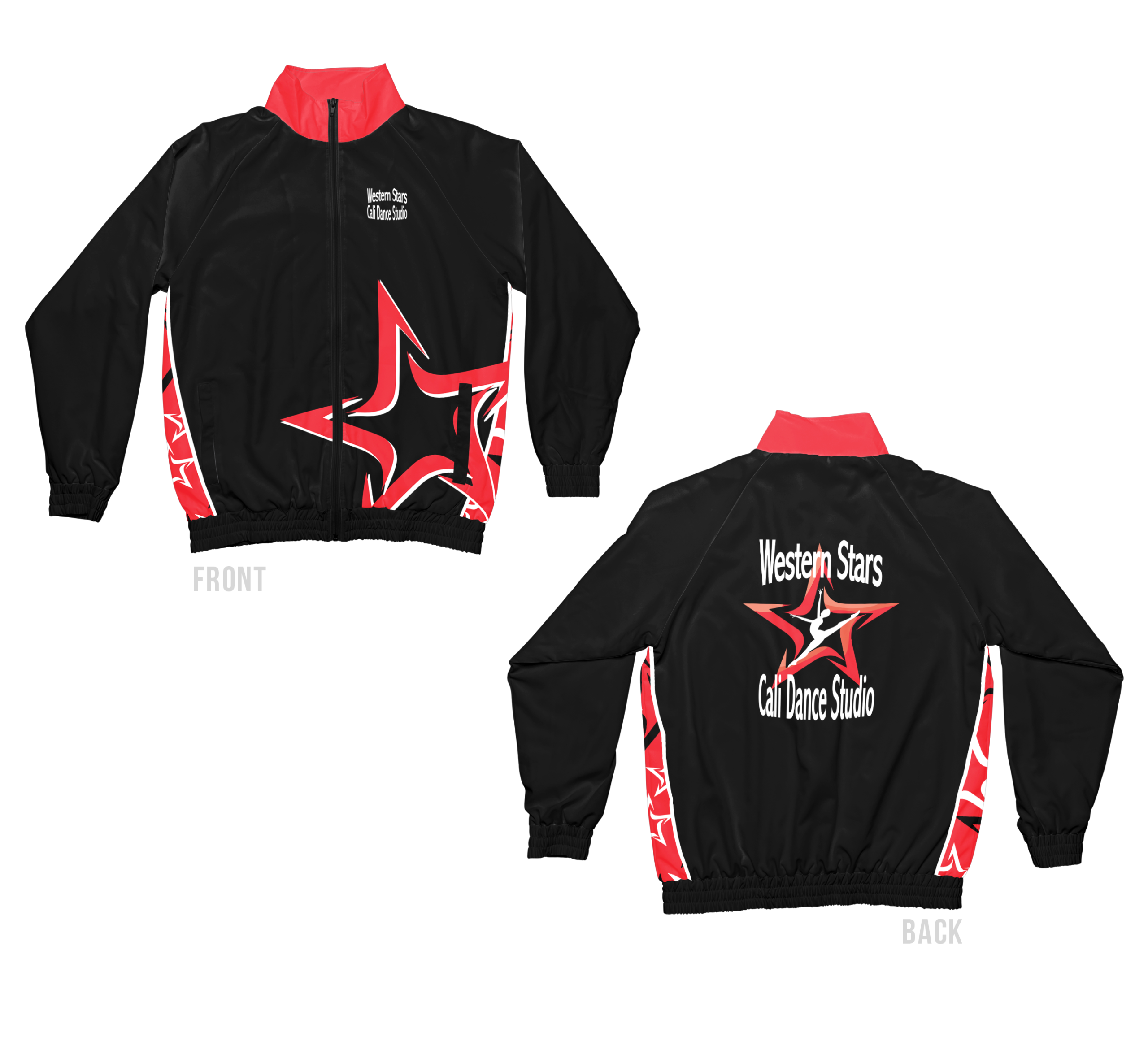 Custom cheerleading and dance apparel Australia TLC Spirit Wear sublimation windbreaker jacket