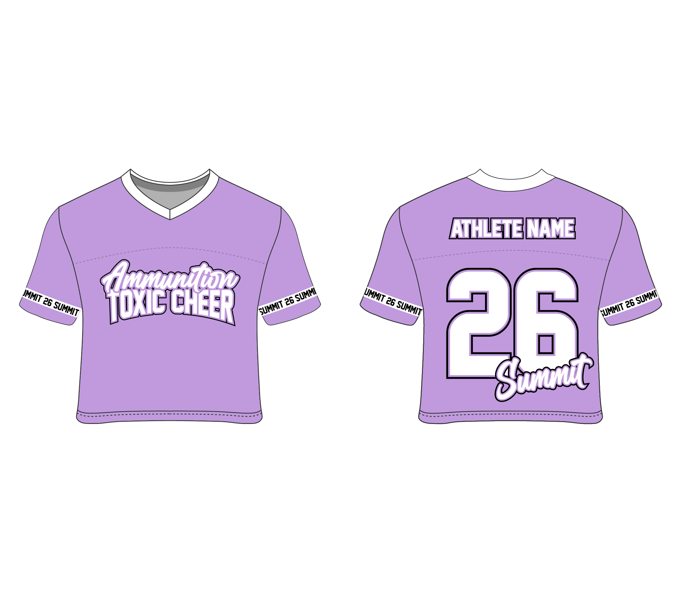 Custom jersey tee's Australian cheer and dance supplier TLC Spirit Wear
