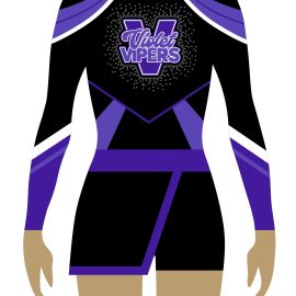 Lycra Uniform Design – Venom All Star Cheerleading Violet Vipers
