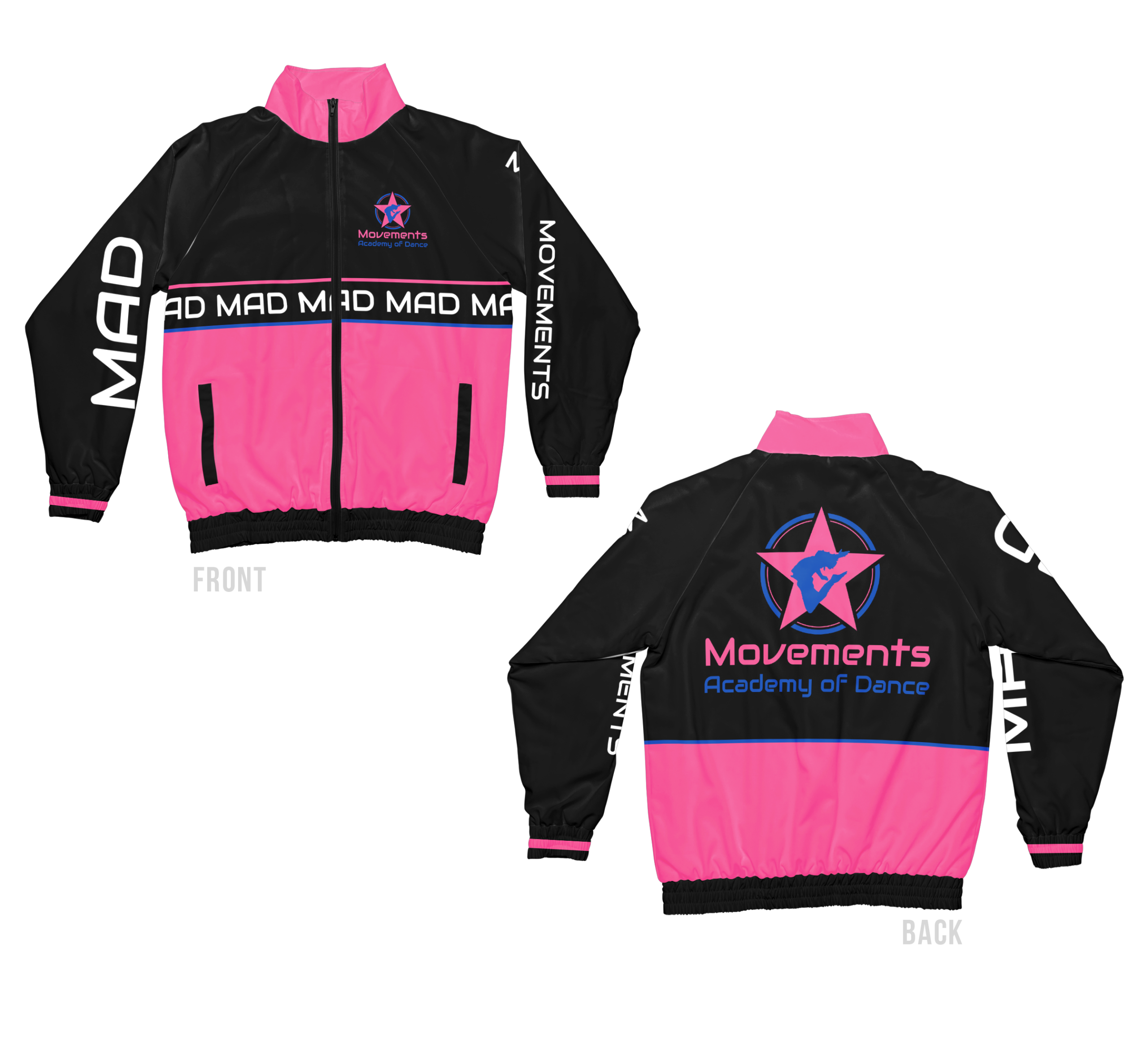 2026 All Star Cheerleading and dance custom sublimation wind breaker jacket Australia TLC Spirit Wear